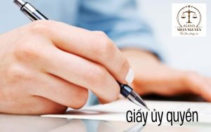 mẫu giấy ủy quyền