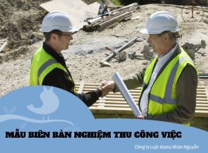 mẫu biên bản nghiệm thu công việc