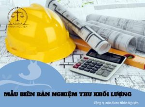 mẫu biên bản nghiệm thu khối lượng
