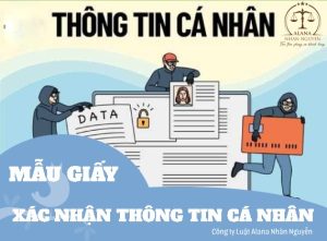 mẫu giấy xác nhận thông tin cá nhân