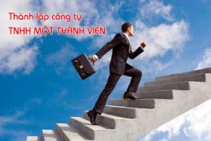 Thành lập công ty TNHH một thành viên